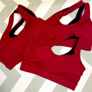 Brand new three size small sports bras